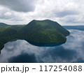 北海道 夏の摩周湖 空撮 北海道 夏の摩周湖 空撮 117254088