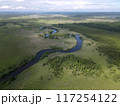 北海道 空から見た釧路湿原 空撮 北海道 空から見た釧路湿原 空撮 117254122