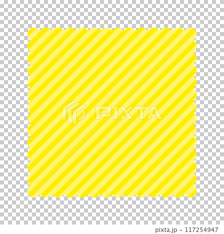 Yellow stylish diagonal striped square - Simple background, frame and decoration design material 117254947