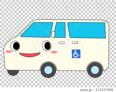 福祉車両の可愛いキャラクター 福祉車両の可愛いキャラクター 117257499