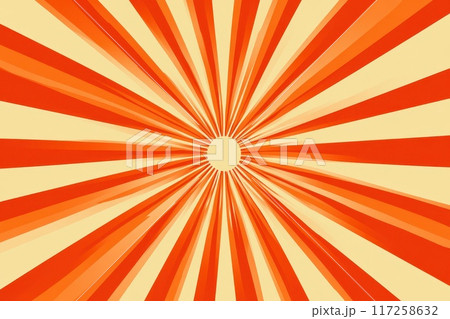 Radiant orange and yellow sunburst background. generative ai 117258632
