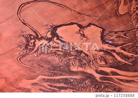 龍源院 開祖堂 天井画の赤い龍 龍源院 開祖堂 天井画の赤い龍 117258888