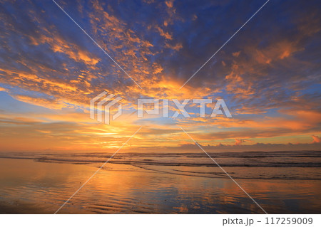 美しい海岸の朝焼け 美しい海岸の朝焼け 117259009