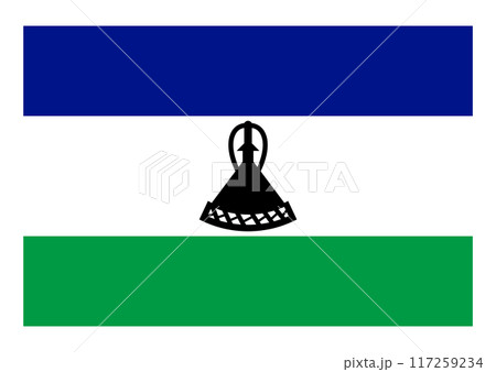 国旗 レソト 国旗 レソト 117259234