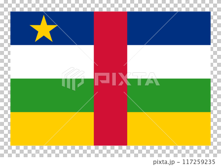 国旗 中央アフリカ 国旗 中央アフリカ 117259235