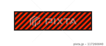 赤と黒の縞の装飾パーツのデザイン素材 - トラテープ・防災・危険・警戒レベル3のイメージ素材 赤と黒の縞の装飾パーツのデザイン素材 - トラテープ・防災・危険・警戒レベル3のイメージ素材 117260840
