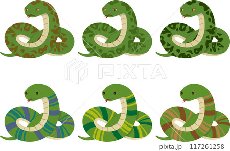ヘビ　セット2 117261258