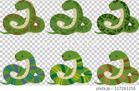 ヘビ　セット2 117261258