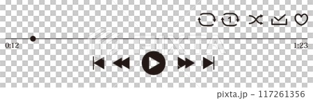 音樂應用程式 UI 圖示集 117261356
