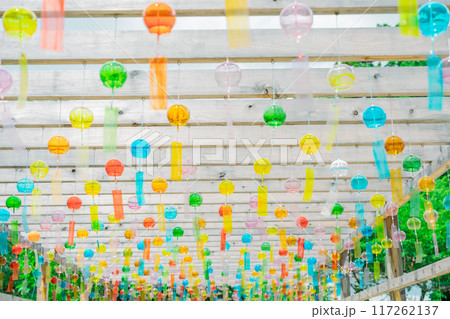 滋賀県大津市明智光秀の菩提寺天台宗西教寺の風鈴参道を撮影したもの 117262137