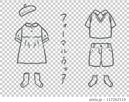 服 イラスト 線画 png 販売