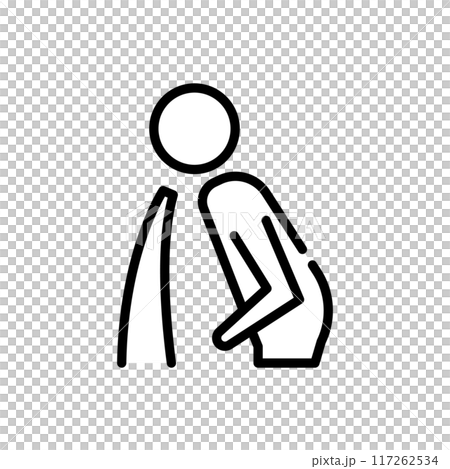 嘔吐　吐く　アイコン 117262534