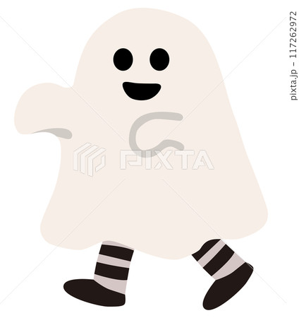 ハロウィンでお化けの仮装をする子どものベクターイラスト ハロウィンでお化けの仮装をする子どものベクターイラスト 117262972