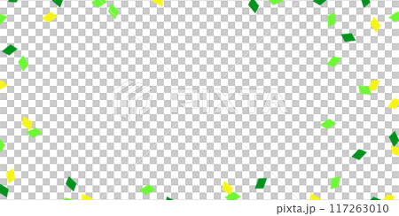Sunburst and confetti background material (vector green pop) 117263010