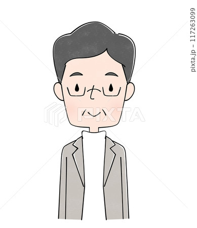 オシャレな中年男性 117263099