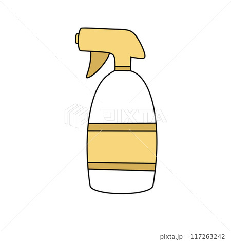 A yellow bottle with a white label that says "cleaner" on it A yellow bottle with a white label that says "cleaner" on it 117263242
