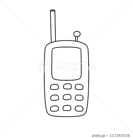 A cell phone with a white background 117263538