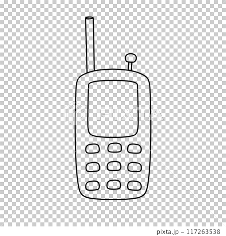 A cell phone with a white background 117263538