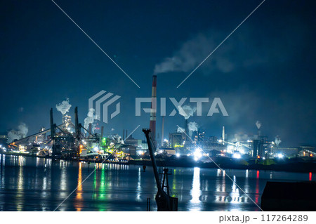 室蘭の工場夜景 室蘭の工場夜景 117264289
