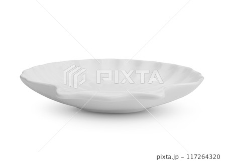 Empty plate isolated on a white background. 117264320