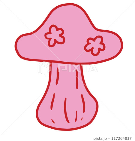 Hand drawn pink element of mushroom for food, breakfast, lunch, school snack, grocery shopping, sticker, supermarket, shirt print, clothing, logo, icon, vegan, ingredients, recipe, plant, tree, garden Hand drawn pink element of mushroom for food, breakfast, lunch, school snack, grocery shopping, sticker, supermarket, shirt print, clothing, logo, icon, vegan, ingredients, recipe, plant, tree, garden 117264837