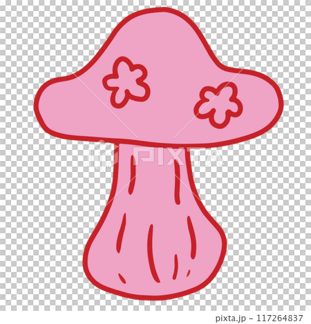 Hand drawn pink element of mushroom for food, breakfast, lunch, school snack, grocery shopping, sticker, supermarket, shirt print, clothing, logo, icon, vegan, ingredients, recipe, plant, tree, garden Hand drawn pink element of mushroom for food, breakfast, lunch, school snack, grocery shopping, sticker, supermarket, shirt print, clothing, logo, icon, vegan, ingredients, recipe, plant, tree, garden 117264837