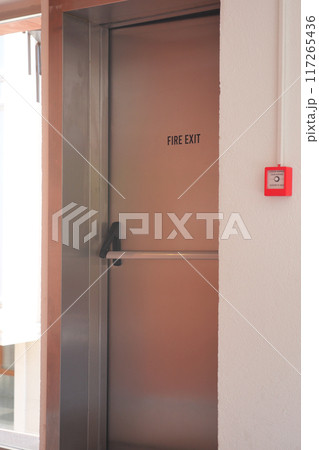 emergency exit door inside of a building emergency exit door inside of a building 117265436