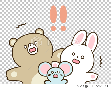 アニマルリアクション　びっくり 117265841