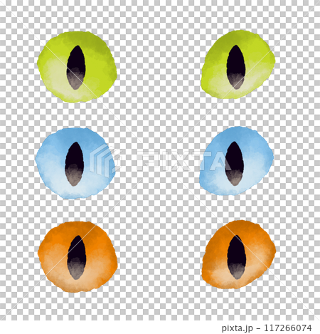 水彩風格貓眼圖 水彩風格貓眼圖 117266074