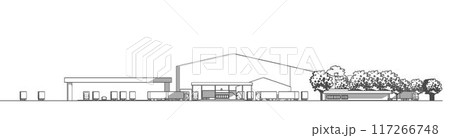 3D illustration of building project 3D illustration of building project 117266748