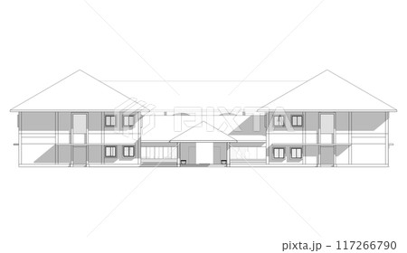 3D illustration of building project 117266790