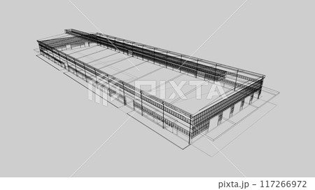 3D illustration of building project 117266972