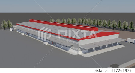 3D illustration of building project 117266973