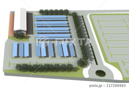 3D illustration of building project 117266983