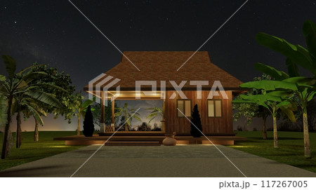 3D illustration of building project 3D illustration of building project 117267005