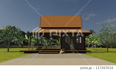 3D illustration of building project 3D illustration of building project 117267018
