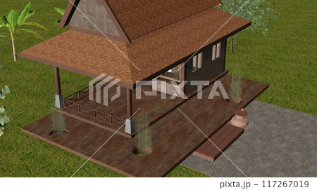 3D illustration of building project 3D illustration of building project 117267019