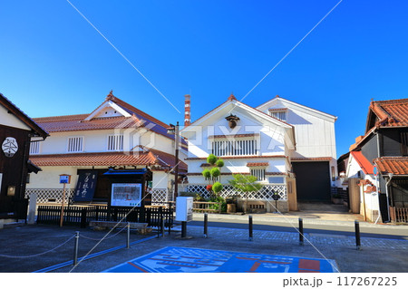 【広島県】快晴の西条酒蔵通り 117267225