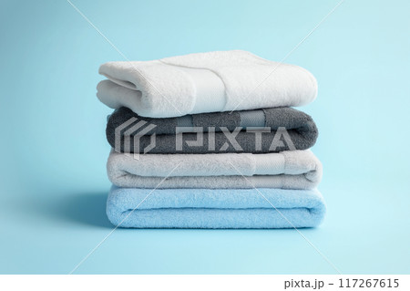 清潔なタオル 117267615