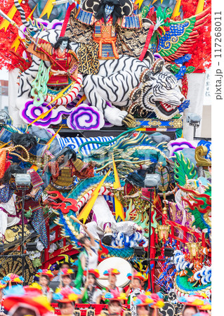 「青森県」豪華絢爛な山車の競演　八戸三社大祭・夏 117268011