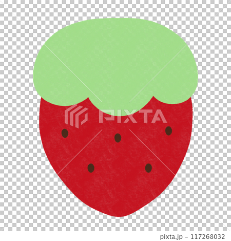 Strawberry Fruit Watercolor Style Cartoon illustration Strawberry Isolated Cartoon 117268032