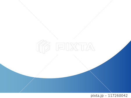 青〜水色グラデーションのウェーブ背景 117268042