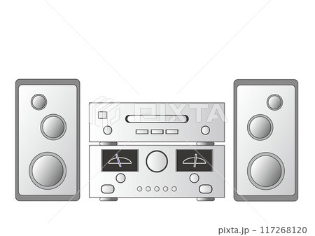 CDコンポのイラスト 117268120
