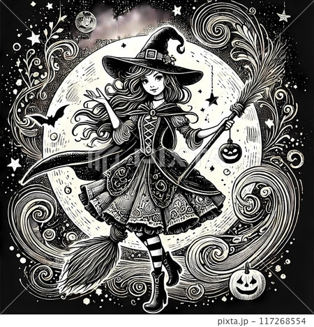 ハロウィンの魔女 117268554
