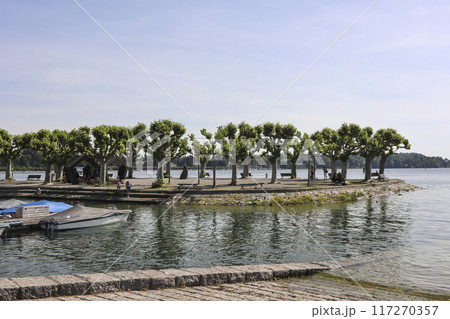 Harbor of Konstanz, Lake Constance in Germany 117270357
