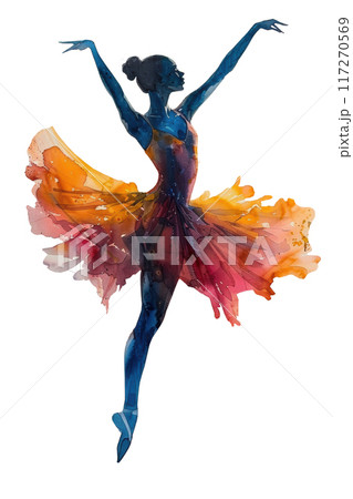 watercolor ballet woman dancer athlete in red dress splash isolated on white background for cartoon clip art element illustration watercolor ballet woman dancer athlete in red dress splash isolated on white background for cartoon clip art element illustration 117270569