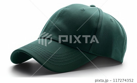classic green baseball cap, perfectly curved and ready for sunshine and fun. 117274352