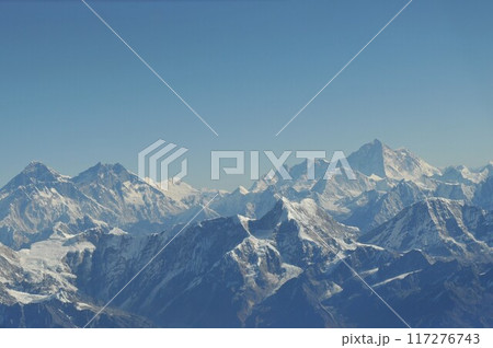 ネパール、ヒマラヤ山脈、ヒマラヤ遊覧飛行、世界最高峰エベレスト、ローツェ、マカルー 117276743