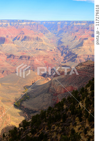 Hazy Sky Day At The Grand Canyon Arizona 117276818