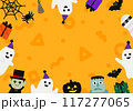 かわいいハロウィンのフレーム 117277065